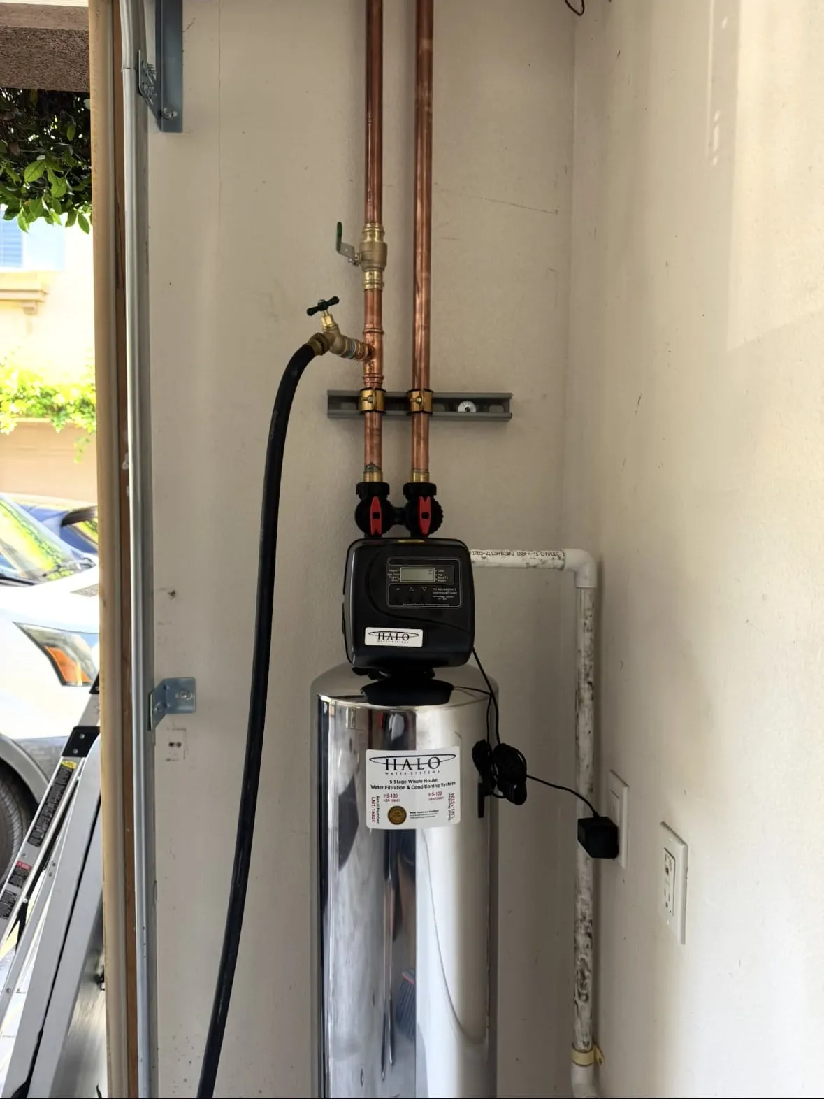 Whole-home water filtration installation