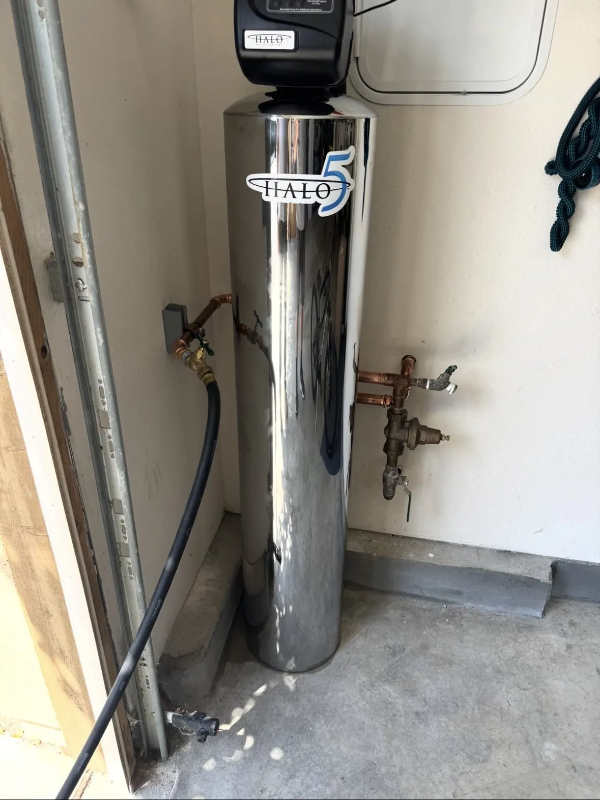Whole-home water filtration installation
