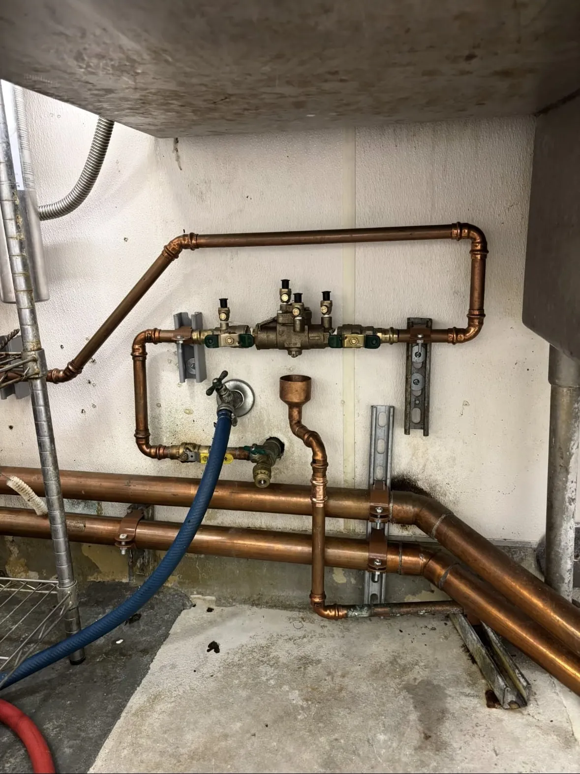 Commercial tenant improvement plumbing installation